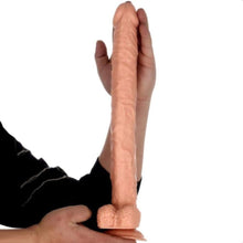 Lade das Bild in den Galerie-Viewer, Schlanker 15 Zoll Dildo mit Saugnapf aus Silikon für BDSM
