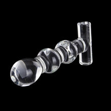 Load image into Gallery viewer, Beaded T-Shaped Crystal 5 Inch Clear Dildo BDSM
