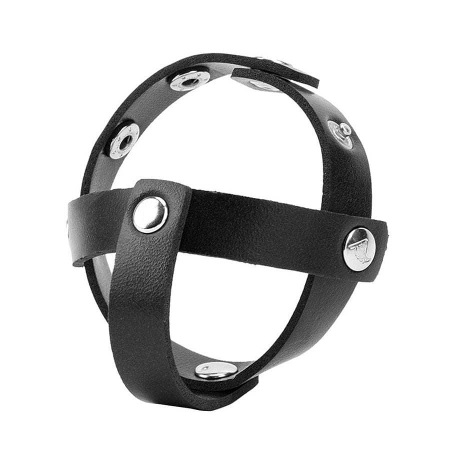 BDSM Ultimate Leather Ball Bondage Device product view