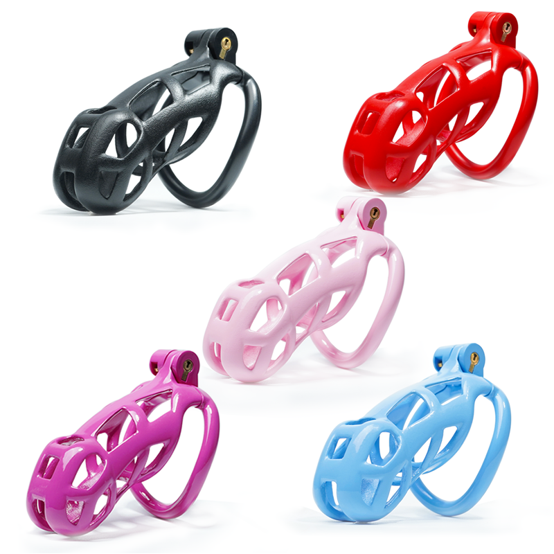 3D Cobra Male Chastity Cage with 4 Arc Rings product view