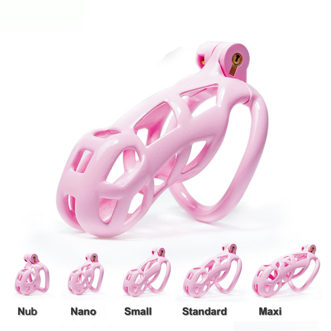 3D Cobra Male Chastity Cage with 4 Arc Rings