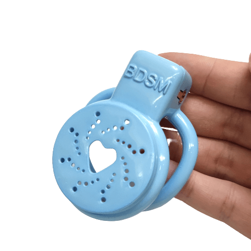 3D Love Heart Male Chastity Cage, gallery view 3