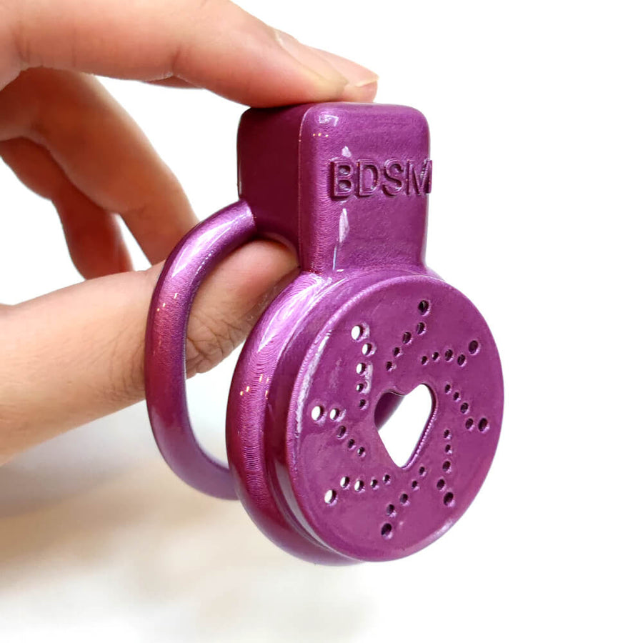 3D Love Heart Male Chastity Cage, gallery view 9