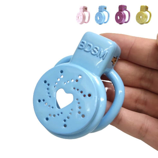 3D Love Heart Male Chastity Cage product view