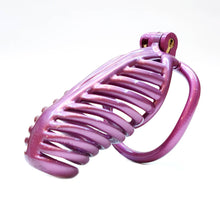 Charger l&#39;image dans la galerie, Dispositif de chasteté sexy 3D violet avec cage à bite 
