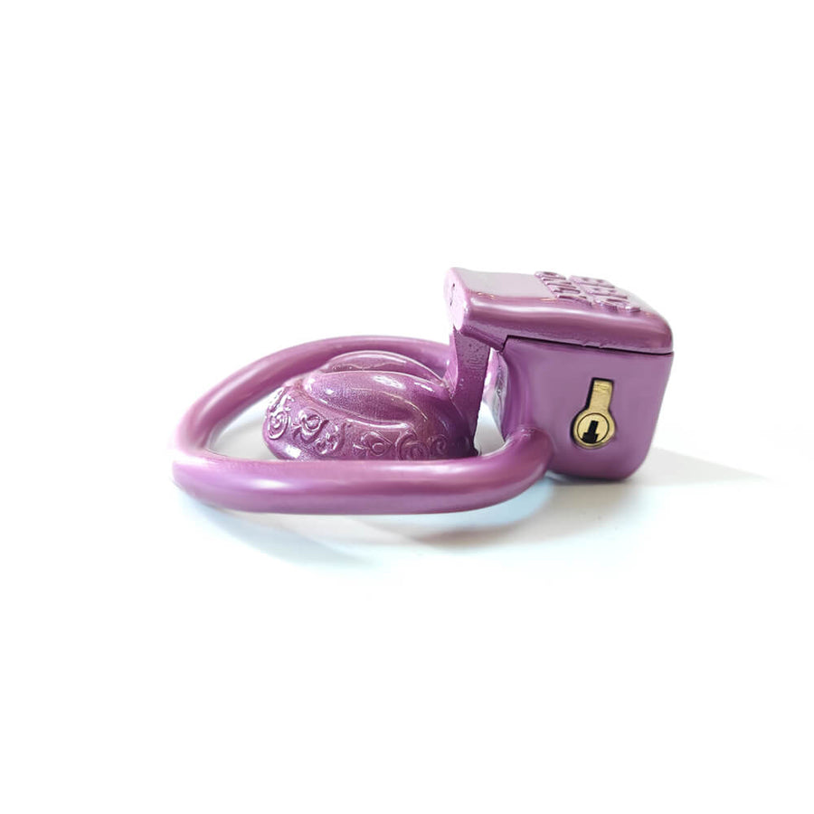 3D Super Small Sissy Vaginal Chastity Cage With 4Rings, gallery view 3