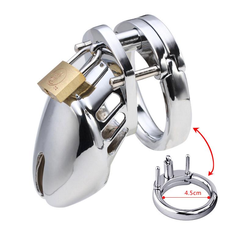 Penelope Metal Chastity Device 2.76 inches long, gallery view 3