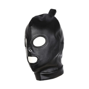 Leather BDSM Mask With Ponytail BDSM