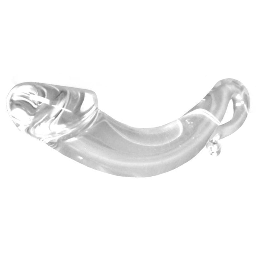 BDSM Smooth Tentacle Crystal Curved Glass Dildo, gallery view 3