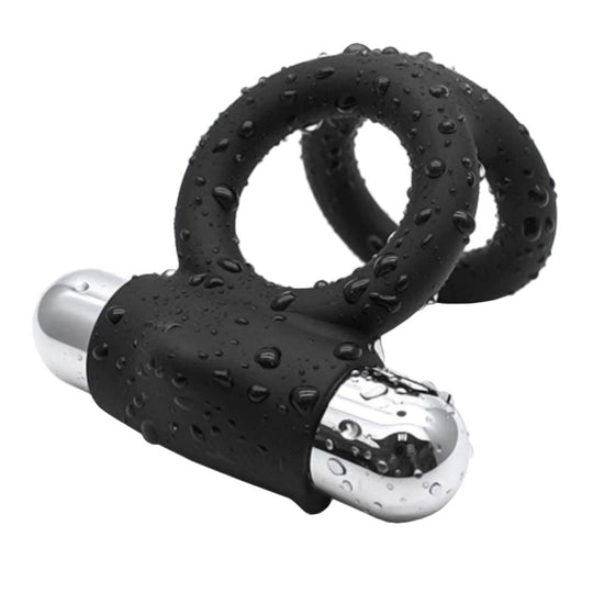 Bullet-Powered Vibrating Dick and Ball Ring product view