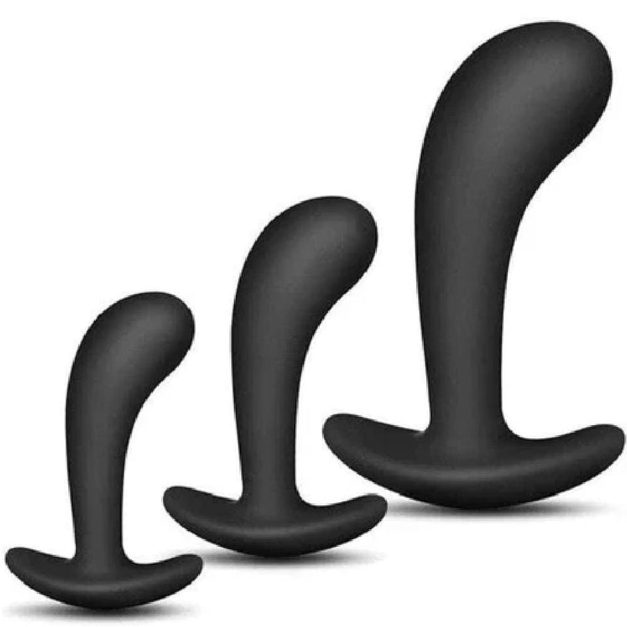 Flared Base Anal Training Toys 3pcs BDSM, gallery view 4