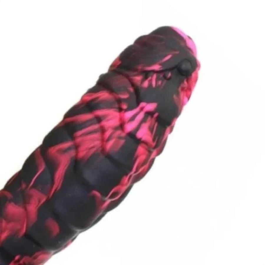 Dragon Scale 7 Inch Dildo With Balls and Suction Cup, gallery view 4