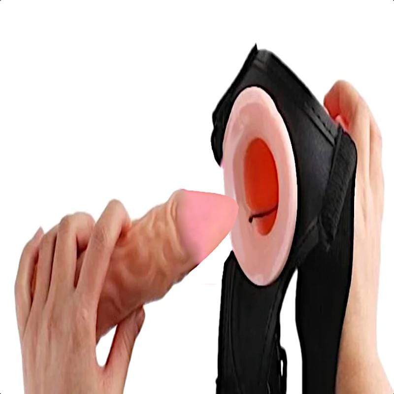 Realistic Hollow Strap On Vibrator, gallery view 6