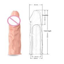Load image into Gallery viewer, Super Elastic Lifelike Cock Extensions BDSM
