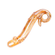 Load image into Gallery viewer, Golden Dragon Glass Dildo BDSM
