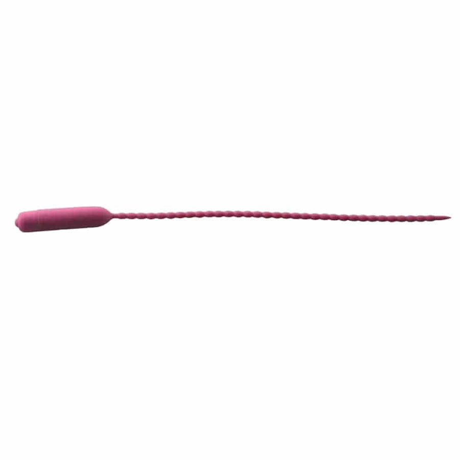 Long Vibrating Beaded Silicone Penis Plug BDSM, gallery view 4