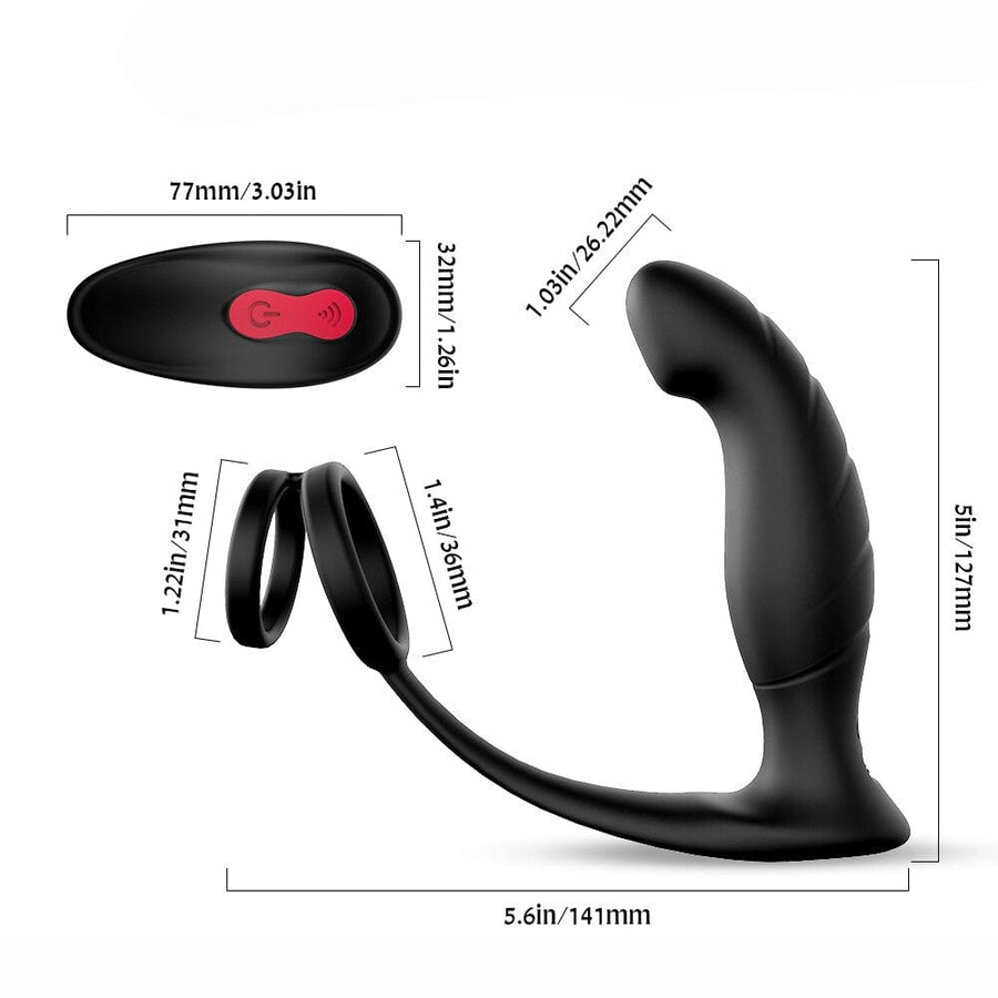 Prostate Massager With Cock Ring BDSM, gallery view 10
