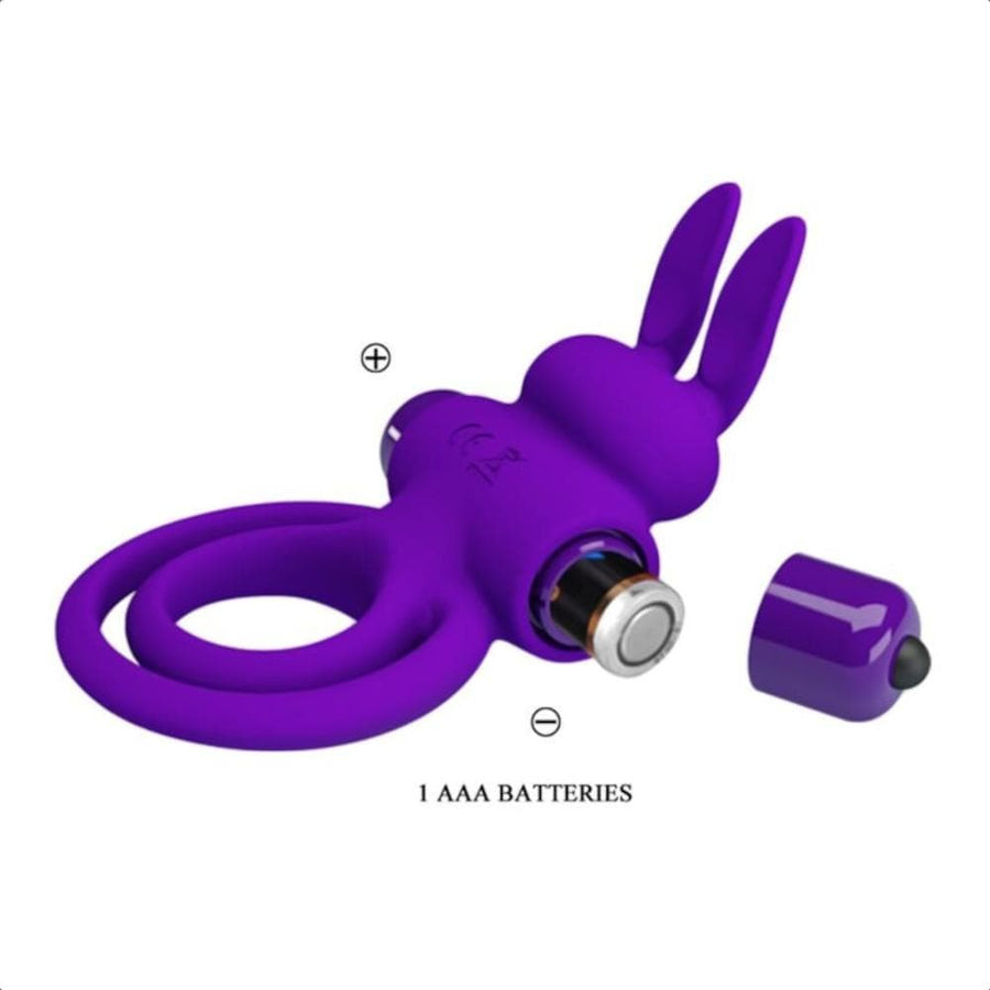 Dual Cock Ring | Lock 10-Speed Rabbit Cock Ring BDSM, gallery view 6