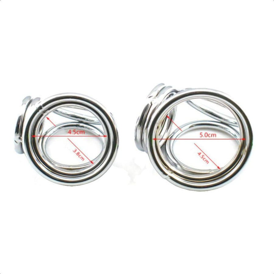 Bondage Stretcher Metal Cock and Ball Ring BDSM, gallery view 7