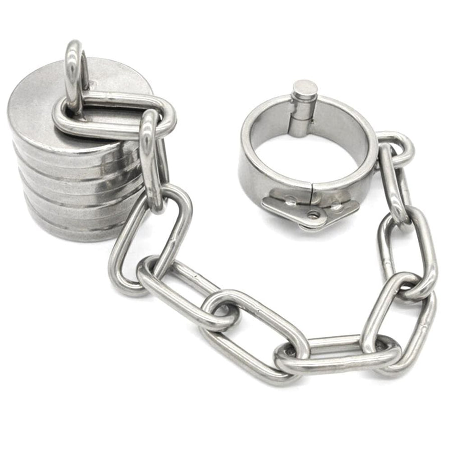No Frills Metallic Scrotum Stretcher BDSM, gallery view 4