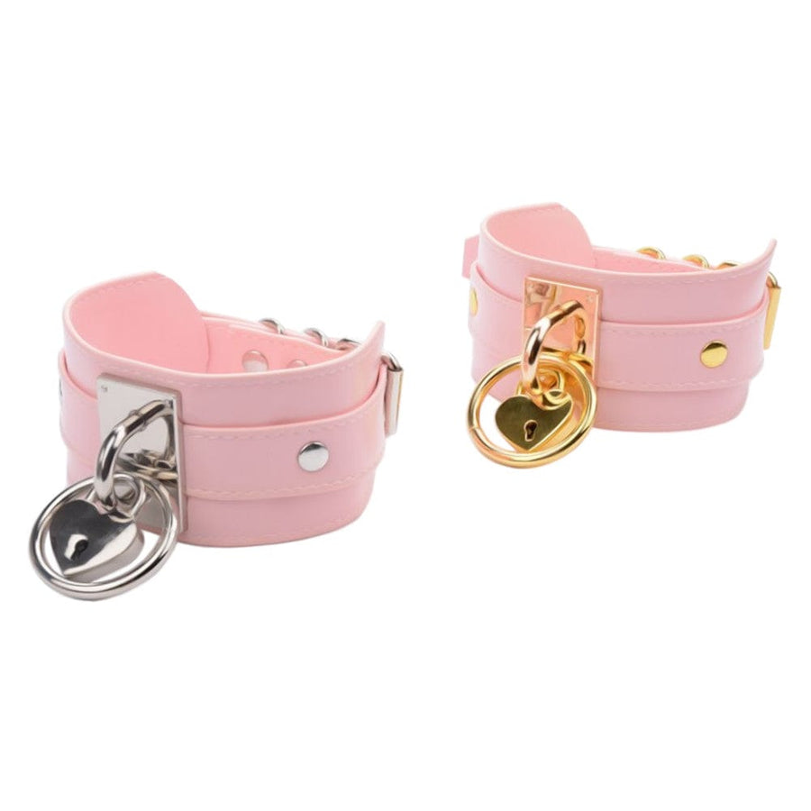 Oversized Girly Pink Leather Collar product view