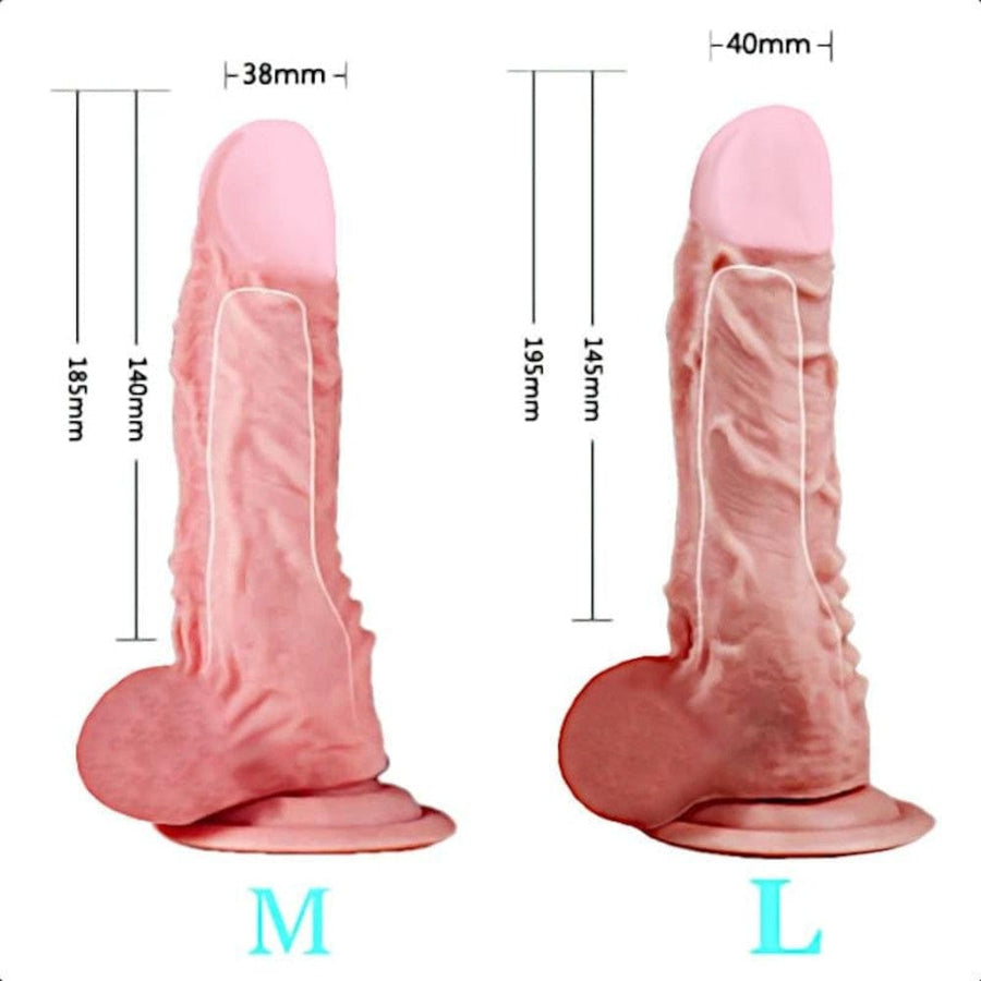 Lifelike 7 Inch Hollow Strap On BDSM, gallery view 3