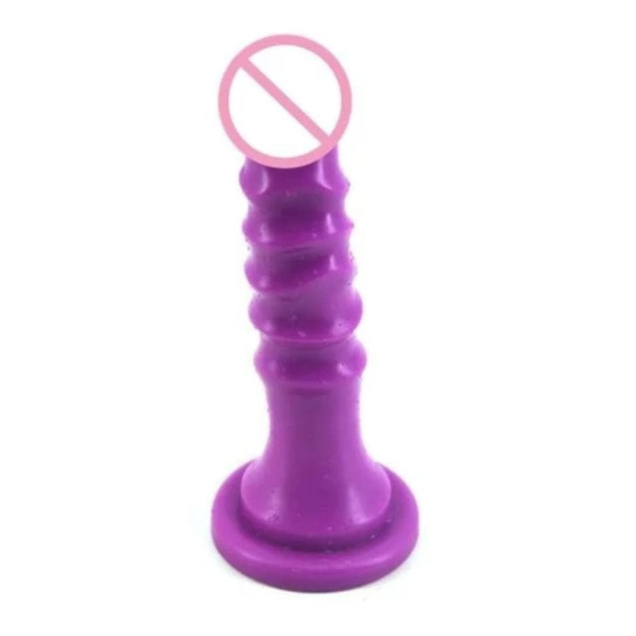 10 Inch Wavy Ridges Flexible Dildo, gallery view 4