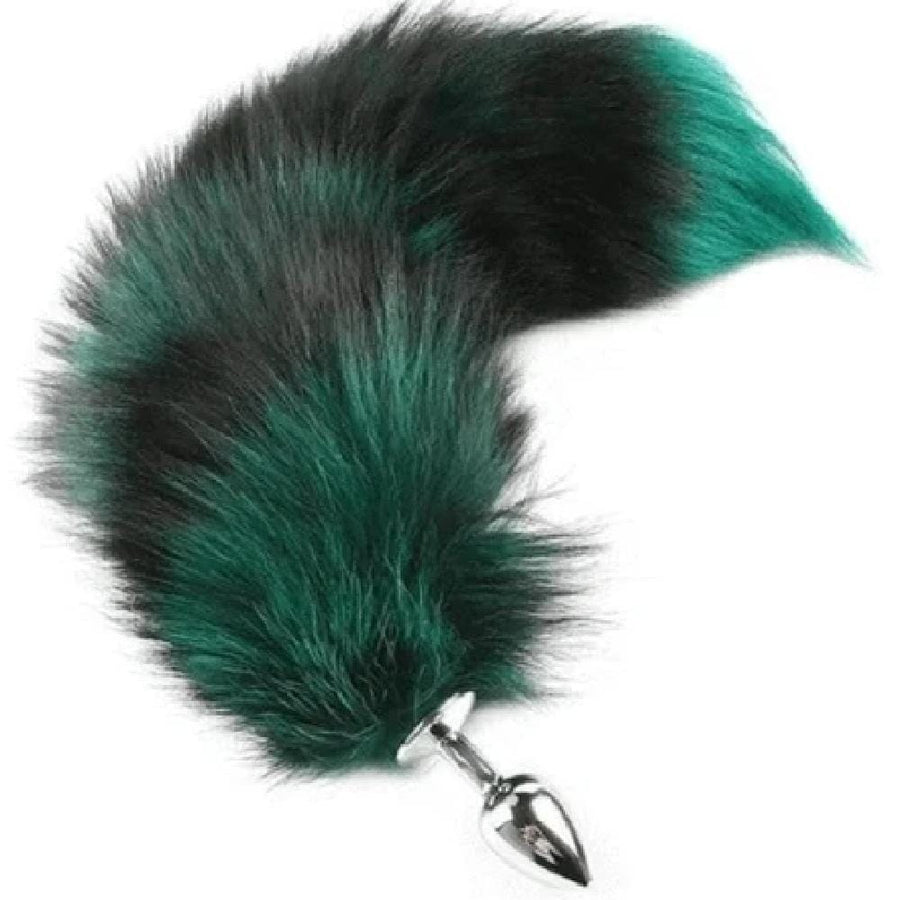 Super Fluffy and Colorful Foxy Tail Butt Plug BDSM, gallery view 4
