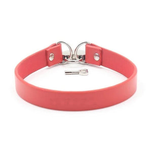 BDSM Flirting Heart Locking Collar