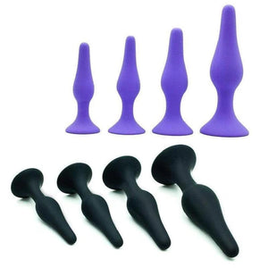 Silikon-Buttplug, 4-teiliges Trainingsset BDSM