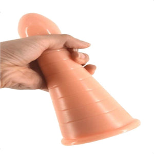 Großer, böser, kegelförmiger Analdildo BDSM