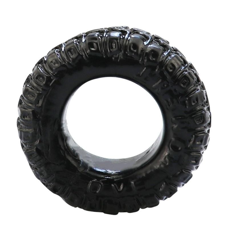 Thick Black Silicone Cock Ring BDSM product view