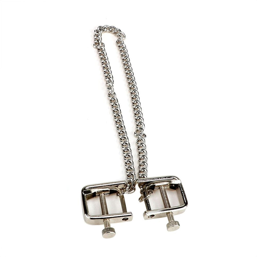 BDSM Metal Chain Adjustable Nipple Clamp, gallery view 4