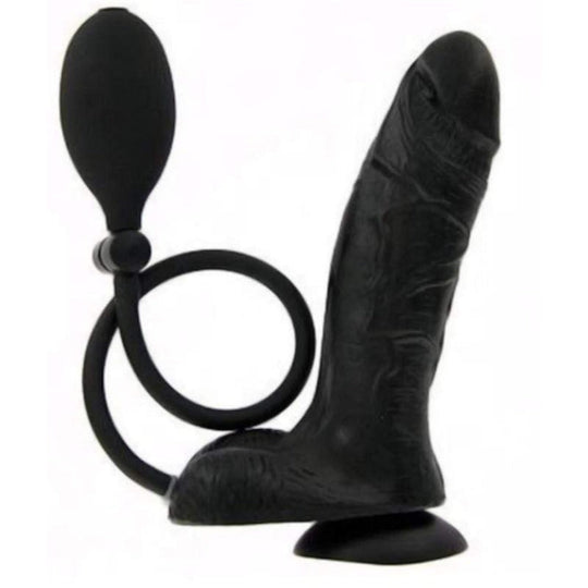 Black Penile Stimulation Inflatable Dildo BDSM product view