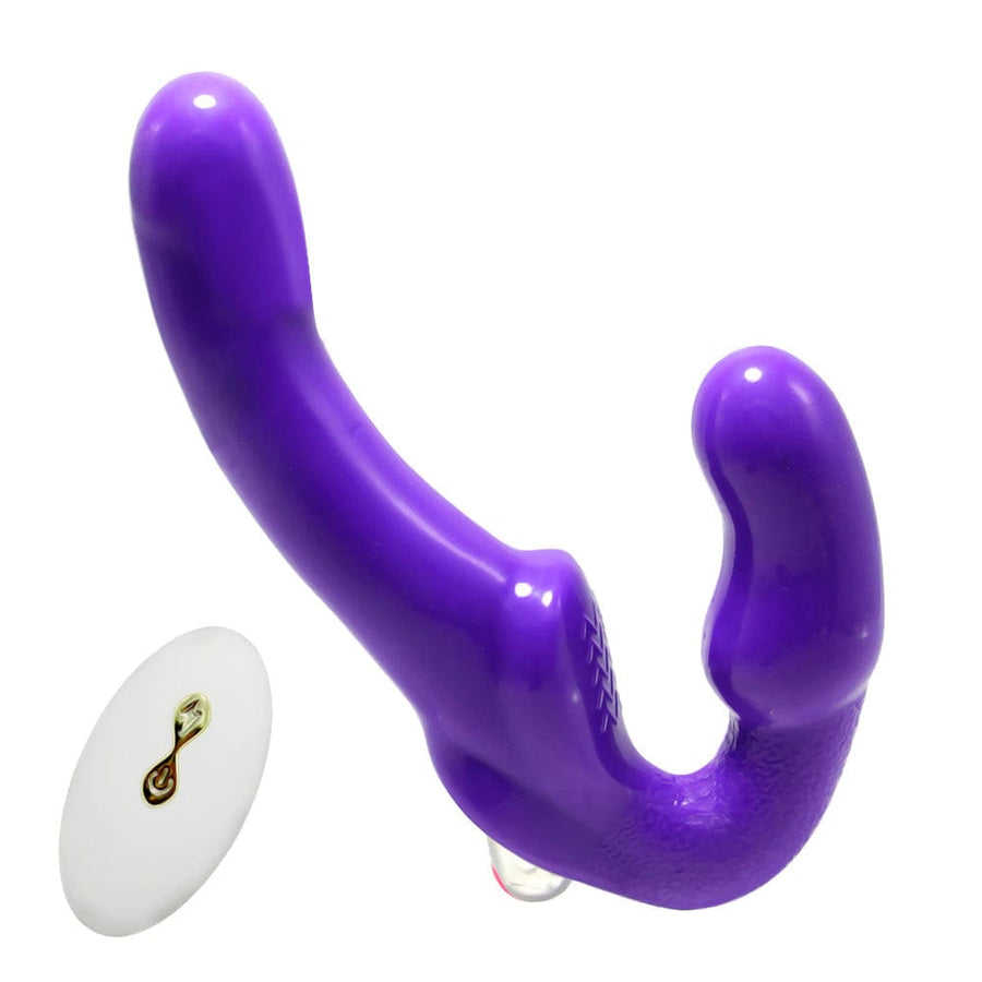 Double-Ended Pegging Strapless Dildo BDSM product view