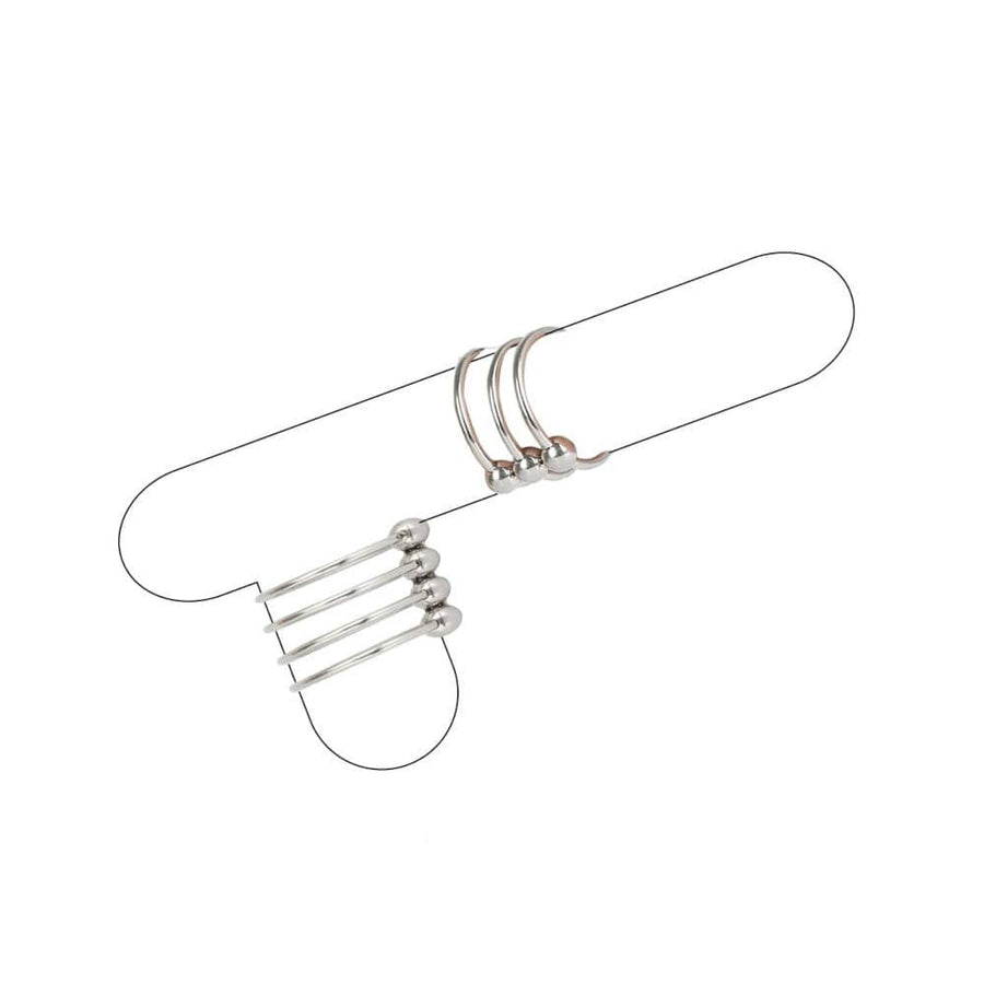 BDSM Stainless Beaded Multiple Cock Rings, gallery view 3