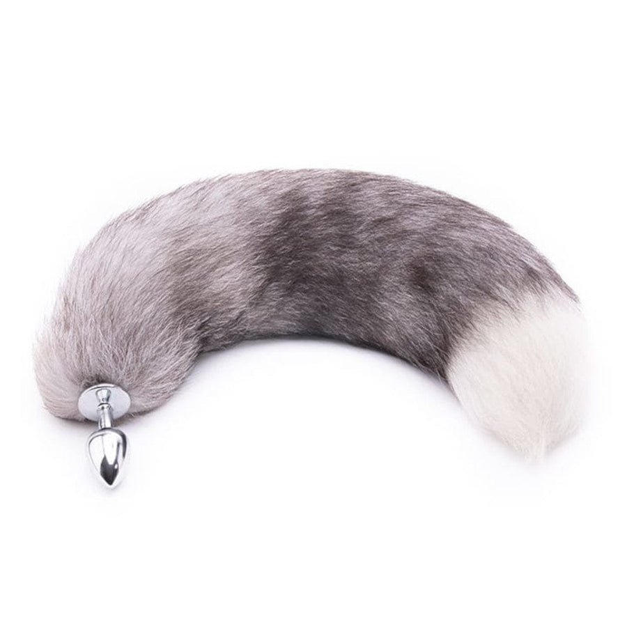 Feisty Greyback Fox Tail Butt Plug, gallery view 4