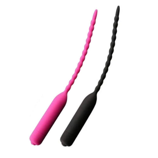10-Frequency Vibrating Beaded Penis Plug BDSM product view