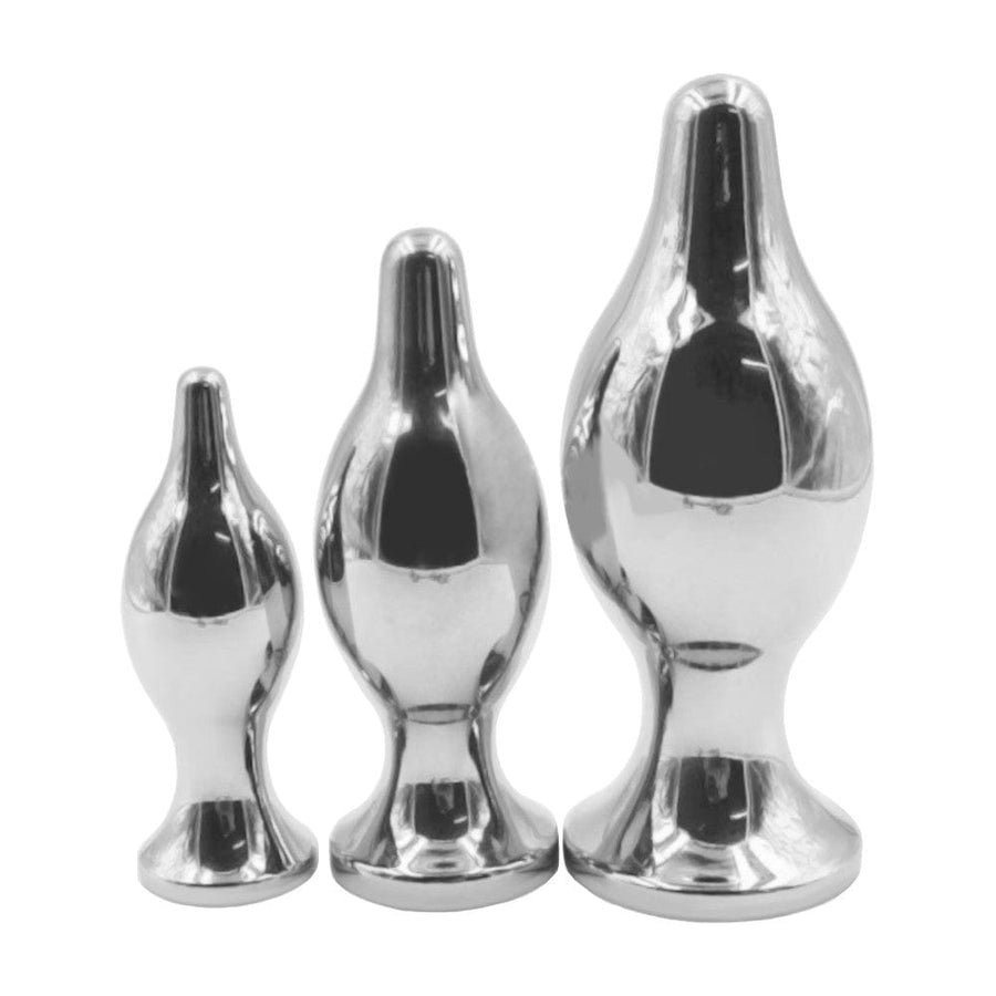 Shiny Metal Butt Plug With Pull Ring, gallery view 5