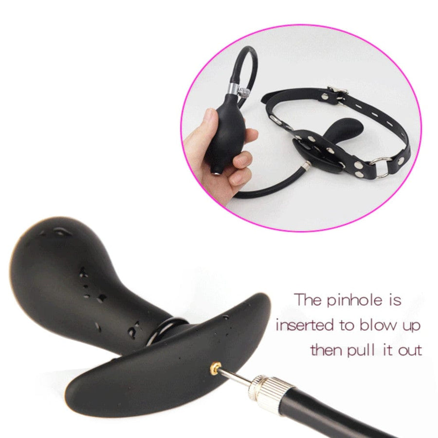 Power Play Silicone Inflatable Gag BDSM, gallery view 4