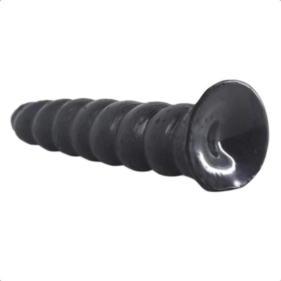 Erotic Spiral Big Black Dildo With Suction Cup BDSM, gallery view 2