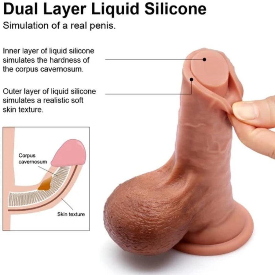 Lifelike King Sized 9 Inch Realistic Skin Dildo BDSM, gallery view 4