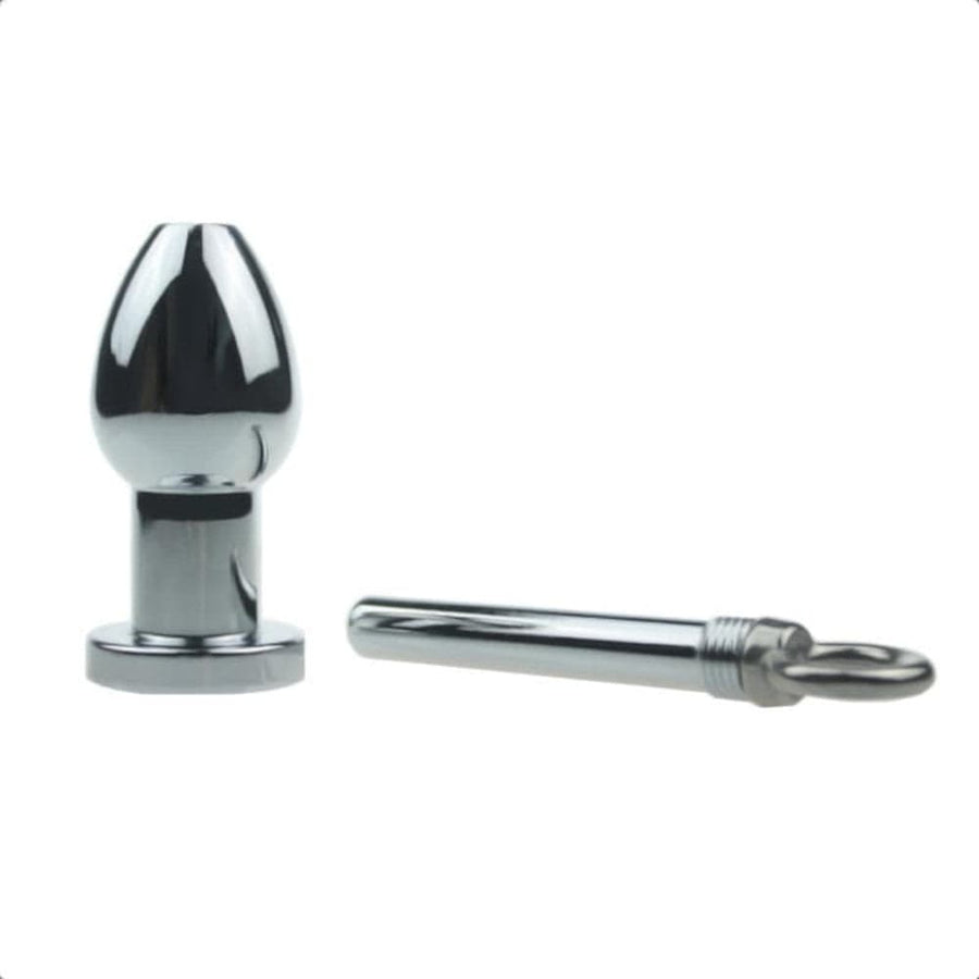 Hollow Inner Tube Metal Butt Plug 4.45 Inches Long, gallery view 11