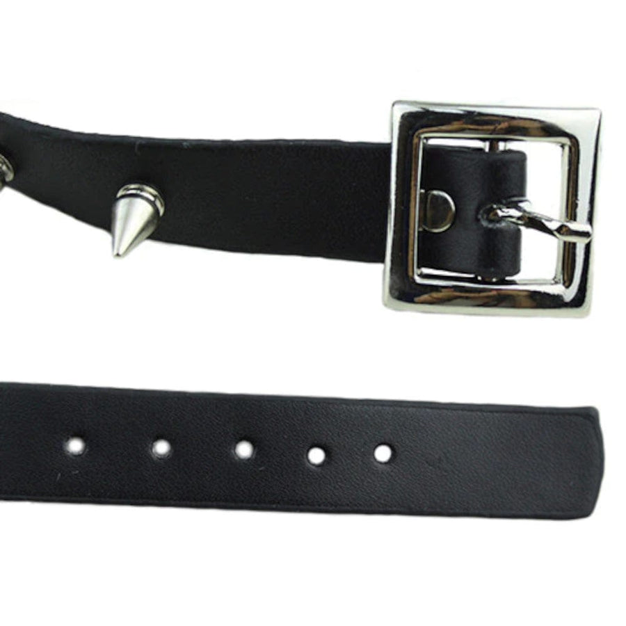 Vintage Leather Studded Collar, gallery view 5