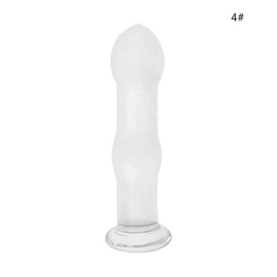 7 Styles Crystal Glass Stimulator Plug bdsm, gallery view 5