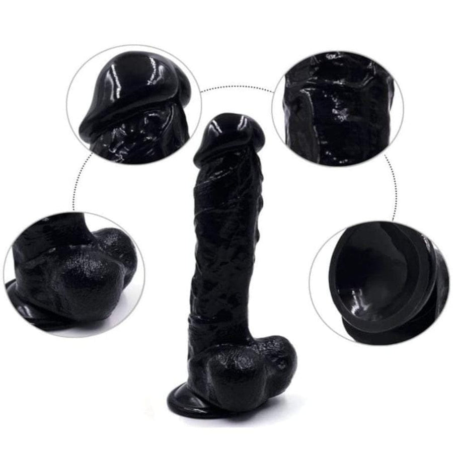 Big Black Realistic Dildo BDSM, gallery view 5