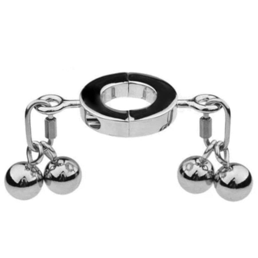 Metallic Testicle Stretcher Weights BDSM, gallery view 3