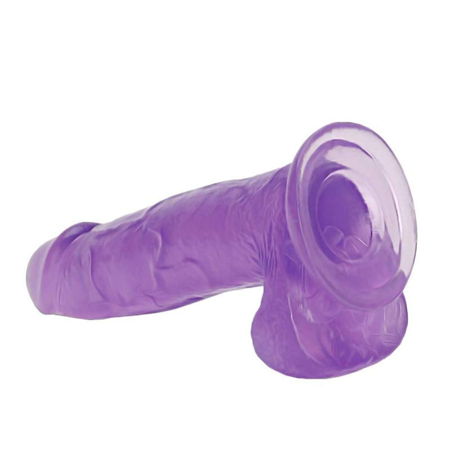 Masturbation Enhancer 9 Inch Purple Dildo BDSM, gallery view 3