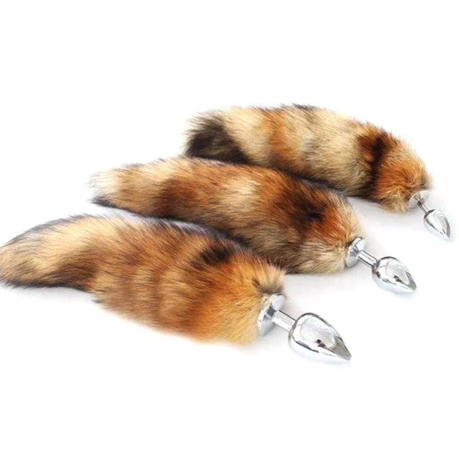 17" Wolf Tail Stainless Steel Plug, gallery view 4