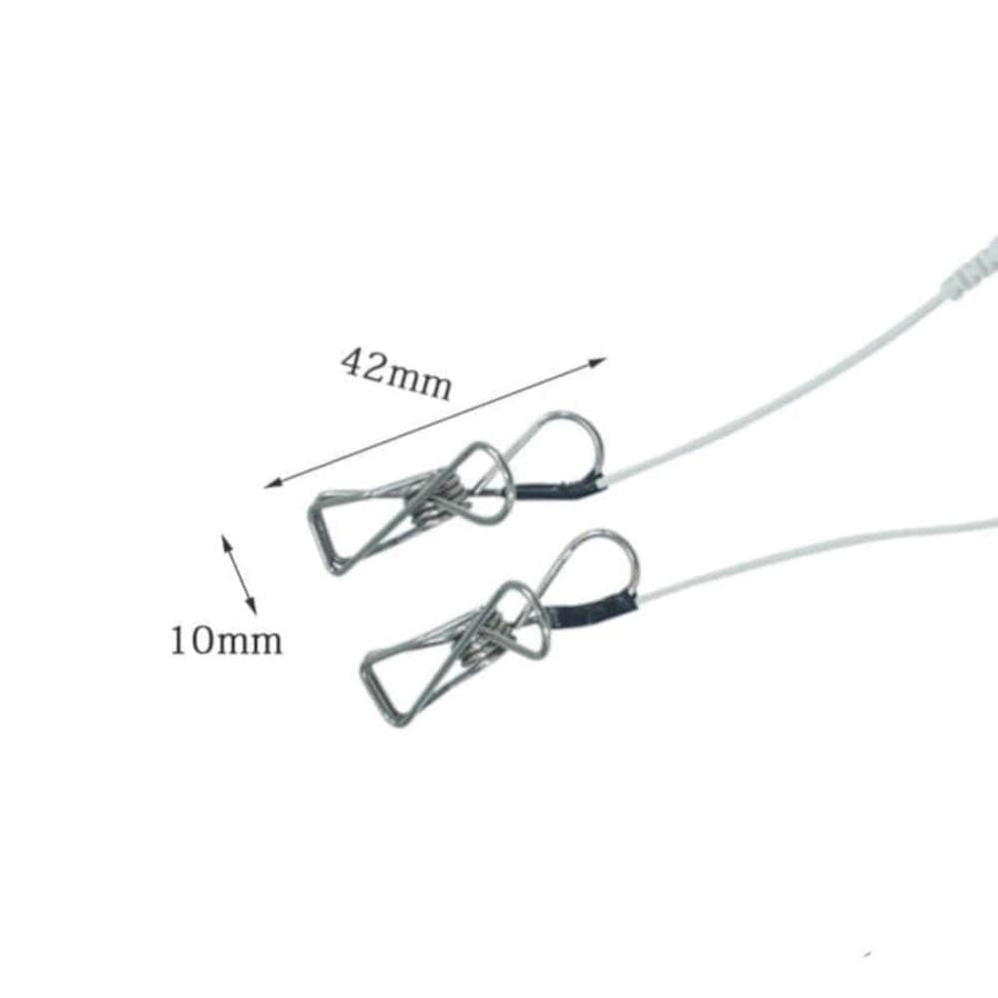 BDSM Shock and Awe Electro Nipple Clamps Set, gallery view 8